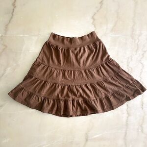 Fresh Produce Chocolate Midi Skirt